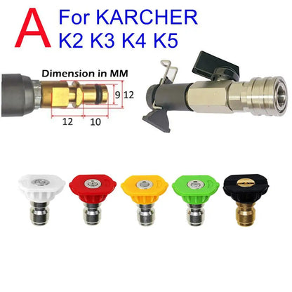 KIT REGISTRO COM ENGATE RÁPIDO E CONECTOR DE 1/4 PARA MANGUEIRAS + 5 BICOS